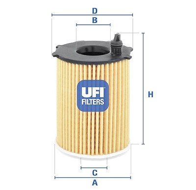 Filtro de óleo UFI 25.128.00