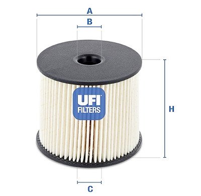 Filtro de combustível UFI 26.003.00