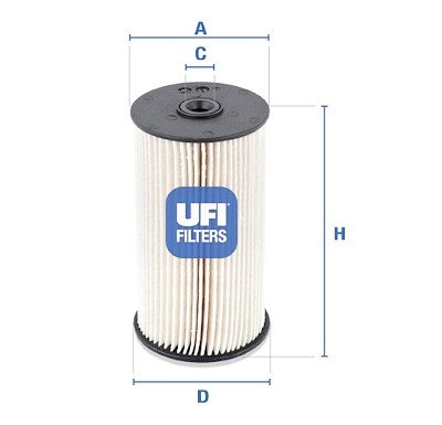 Filtro de combustível UFI 26.007.00