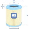 Filtro de ar UFI 27.606.00