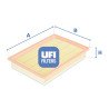 Filtro de ar UFI 30.183.00