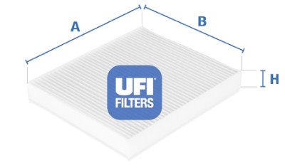 Filtro de ar para cabine UFI 53.031.00