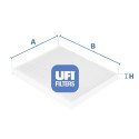 Filtro de ar para cabine UFI 53.124.00