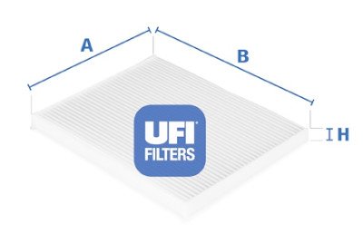 Filtro de ar para cabine UFI 53.124.00