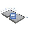 Filtro de ar para cabine UFI 54.108.00