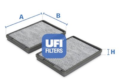 Filtro de ar para cabine UFI 54.108.00