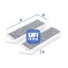 Filtro de ar para cabine UFI 54.172.00