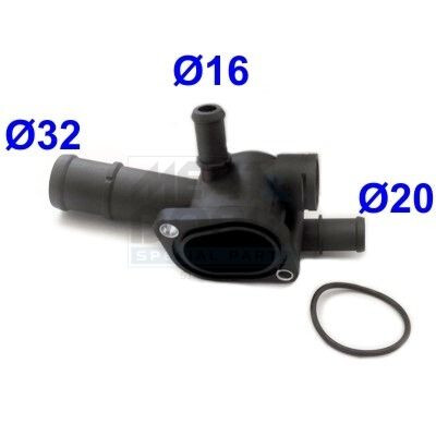 Flange do líquido de refrigeração