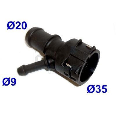 Flange do líquido de refrigeração