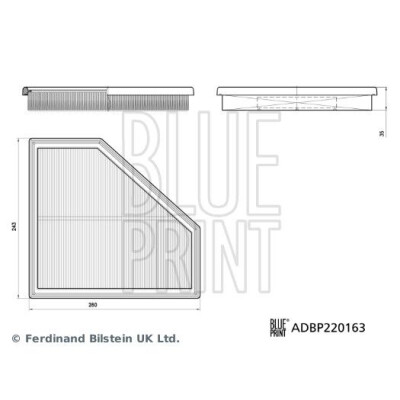 Filtro de ar Blueprint ADBP220163