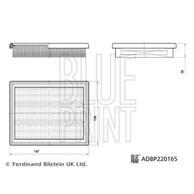 Filtro de ar BLUEPRINT ADBP220165