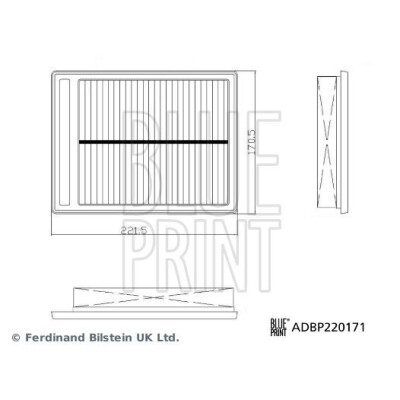 Filtro de ar BLUEPRINT ADBP220171