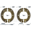 Conjunto de sapatas de freio, freio de estacionamento BLUEPRINT ADBP410050
