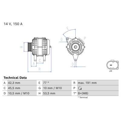 Alternador BOSCH 0 986 084 940