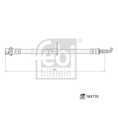 Tubo flexível de travão