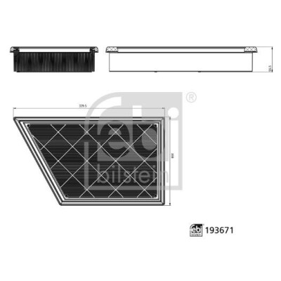 Filtro de ar FEBI BILSTEIN 193671