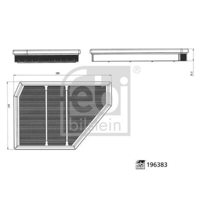 Filtro de ar FEBI BILSTEIN 196383