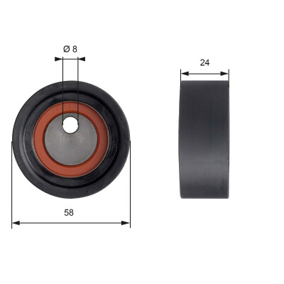Rolo tensor, correia dentada