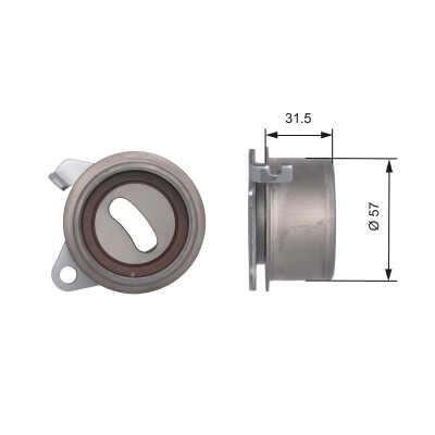 Rolo tensor, correia dentada