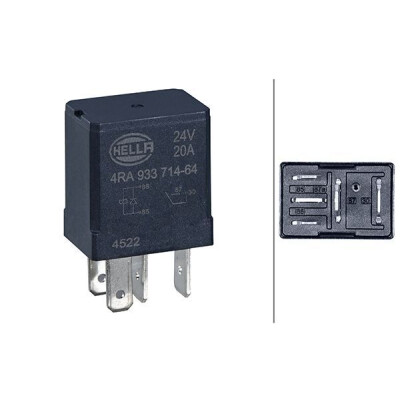 Relé, corrente de trabalho HELLA 4RA 933 714-641