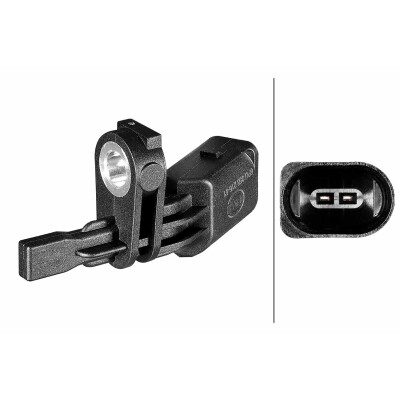 Sensor, velocidade da roda HELLA 6PU 358 216-511