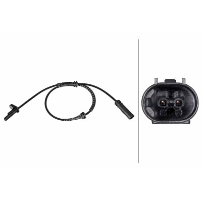 Sensor, velocidade da roda HELLA 6PU 358 216-531