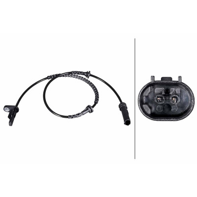 Sensor, velocidade da roda HELLA 6PU 358 216-541