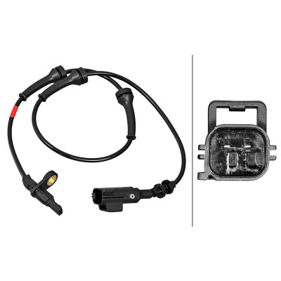 Sensor, velocidade da roda HELLA 6PU 358 217-081