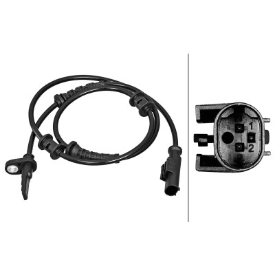 Sensor, velocidade da roda HELLA 6PU 358 217-261