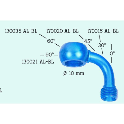 Banjo 90 D.10 alumínio Azul FRENTUBO 170021ALBL