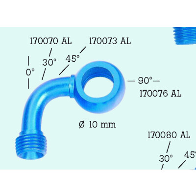 Banjo 45 D.10 alumínio Azul FRENTUBO 170073ALBL