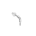 SHAD 203076R conjunto de cilindro e chave preto