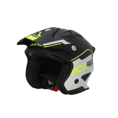 Capacete Acerbis Jet Aria Branco e Amarelo XXL