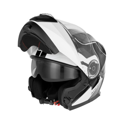 CAPACETE SEREL 2206 PRETO E BRANCO TAMANHO S