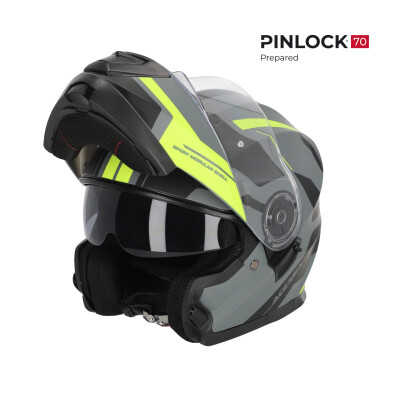 Capacete Serel 2206 Preto Amarelo Fluor M
