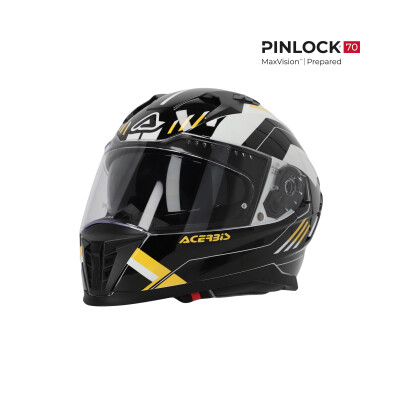 CAPACETE X-WAY GRAPHIC PRETO AMARELO M
