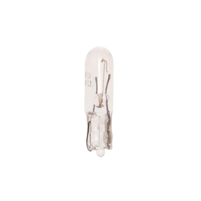 Lâmpada para motocicleta sem soquete T5 12V 1,2W Wedge
