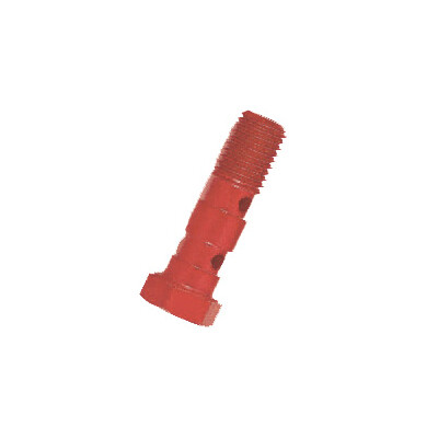 PARAFUSO DUPLO 10X1,25 ALUMÍNIO VERMELHO