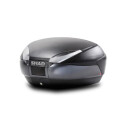 Baú de moto SHAD SH48 cinza escuro e preto D0B48300
