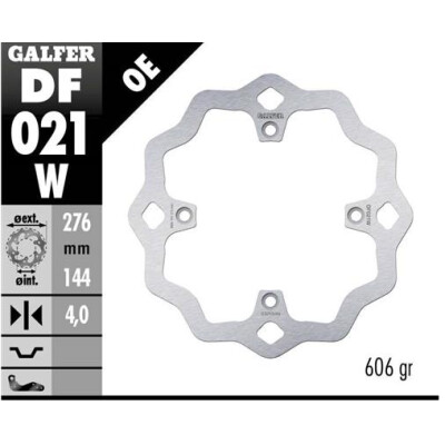 Disco fixo GALFER Wave 276x4mm