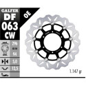 Disco flutuante completo GALFER Wave (Alumínio C.) 296x DF063CW