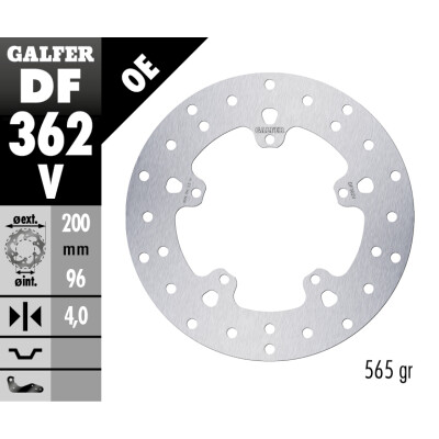 Disco de freio fixo Galfer 200X4MM