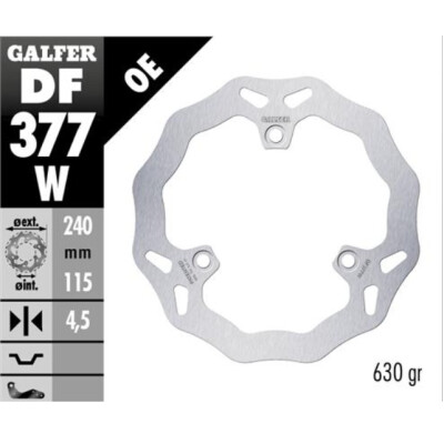 DISCO ONDA FIXO 240X4.5MM