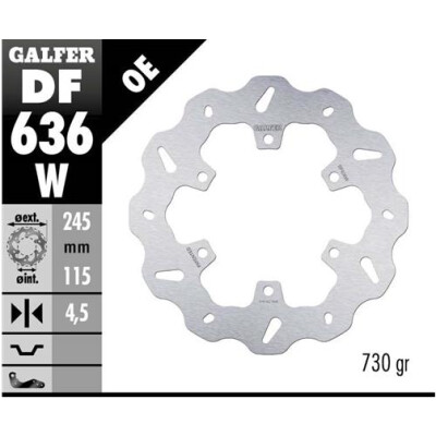 Disco fixo GALFER Wave 243,5x4,5mm