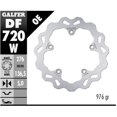 Disco fixo GALFER Wave 276x5mm