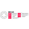 Discos de freio Piaggio Delt Vários modelos - DR04