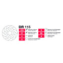 Discos de freio traseiro Derbi Drd-Drdpro - DR115
