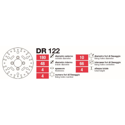 Discos de freio Yamaha BW-Spy Delt - DR122