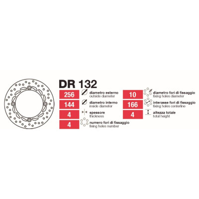Discos de freio Honda Transalp 08-Delta - DR132