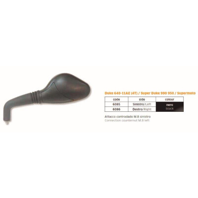 ESPELHO Duke 640-11AE (4T) Super Duke 990 950 LH